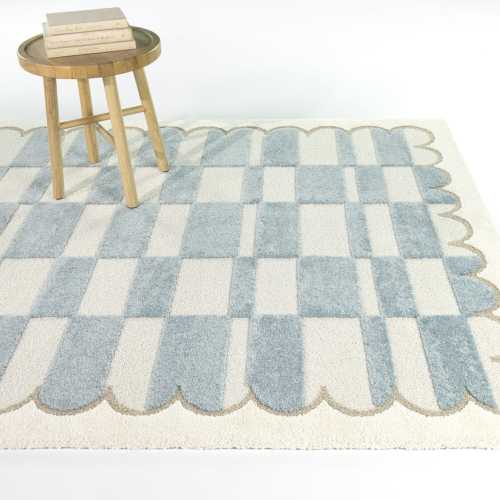 Sylvester Modern Checkered Area Rug
