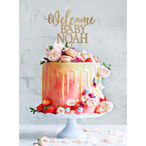 Baby shower cake topper