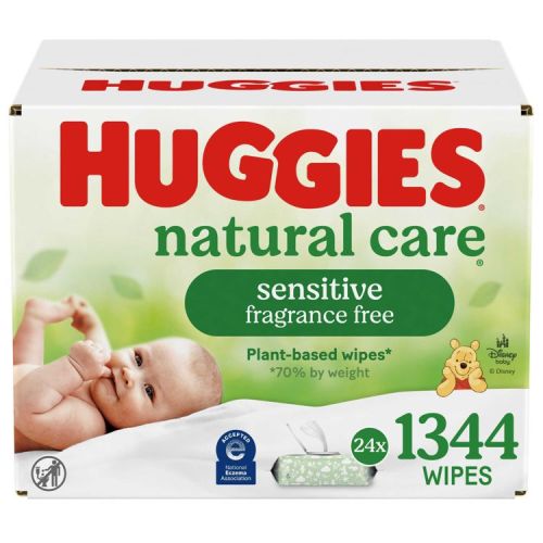 Huggies Natural Care Sensitive Unscented Baby Wipes - 24 pack (1344ct total wipes)