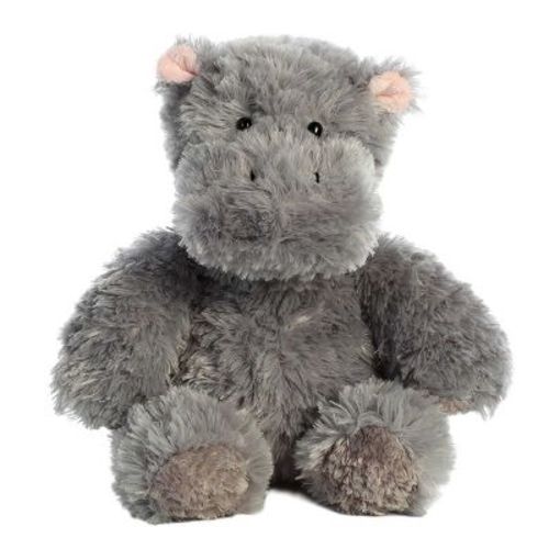 Aurora Medium Hippo Tubbie Wubbies Snuggly Stuffed Animal Gray 12"