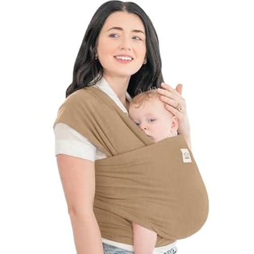 KeaBabies Baby Wrap Carrier, All in 1 Original Baby Carrier, Warm Hearth
