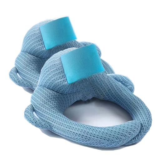 Lapuhsx Twin Feeding Pillow,2pcs Breastfeeding Pillow,Nursing Cushion for Bottle Feeding Comfort,Arm & Wrist Relief Pillow for Infant Care Bule (2)