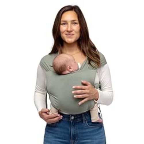 WildBird - Aerial Buckle Wrap - 0-6 Months - Standard (XS-XL) Acadian - Newborn Baby Carrier - Front Carry - Soft Fabric, Straps, Head Support, Padded Waist Belt - Baby Essentials - New Mom Gifts