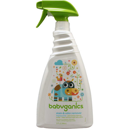 Babyganics Baby-safe Stain and Odor Remover Spray Fragrance Free - Vitacost