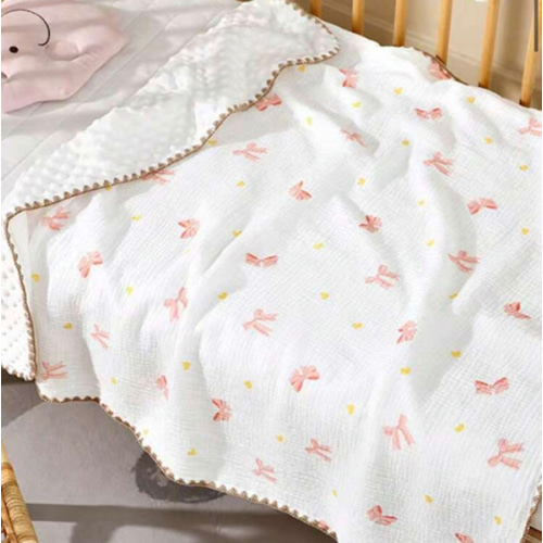 1pc Pink Bow Pattern Baby Warm Embossed Plush Blanket, Nursery Infant Cover, Adult Office Cold-Proof Shawl, Child Car Seat Wrap, All Season for Sale Australia| New Collection Online| SHEIN Australia
