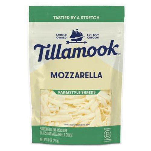 Tillamook Farmstyle Mozzarella Shredded Cheese - 8oz