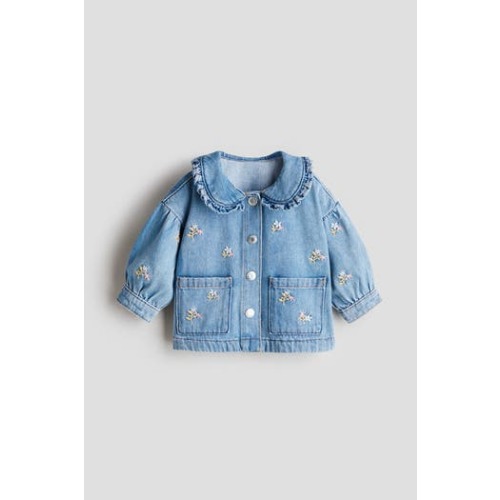 Embroidery-detail Denim Jacket, 12M