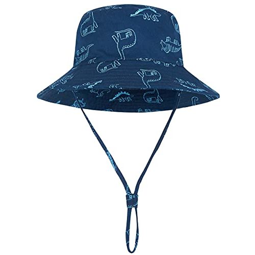 Baby Sun Hat UPF 50+ Sun Protective Toddler Bucket Hat Summer Kids Beach Hats Wide Brim Outdoor Play Hat for Boys Girls