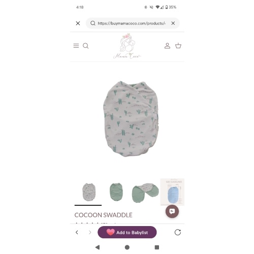 COCOON SWADDLE, Desert Sunset