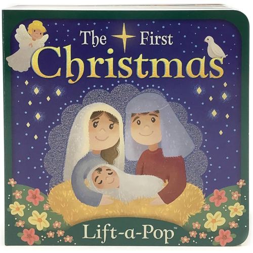 The First Christmas: Lift-a-Pop Pop-Up Nativity Board Book for Christians to Celebrate the Birth of Baby Jesus - Holiday Gift For Babies and Toddlers (Little Sunbeams)