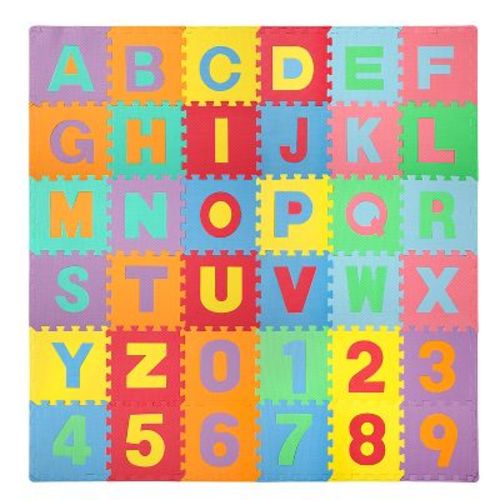 Easy Playhouse Soft Foam Floor Puzzle Tiles for Kids - 36 EVA Tiles