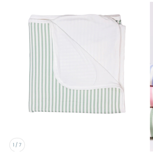 Sage Cabana Stripe Blanket