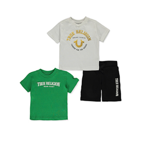 True Religion Baby Boys' 3-Piece Shorts set Outfit