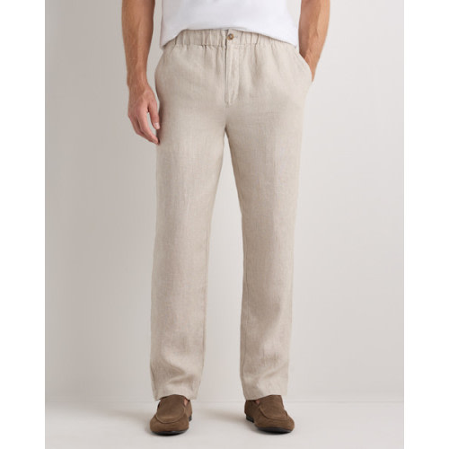 Men's 100% European Linen Pants in Flax