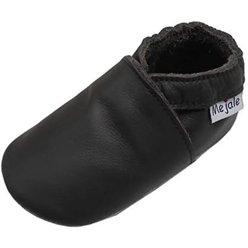 Mejale Baby Leather Shoes Infant Toddler Soft Sole Moccasins Shoes Boys Girls Pre-Walkers