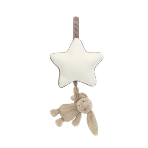 Bashful Beige Bunny Musical Pull