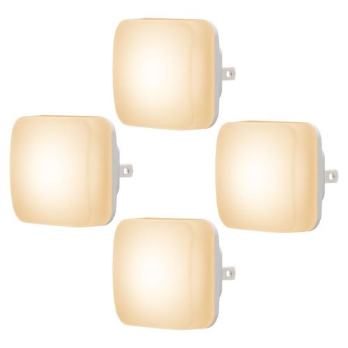 Energizer 4pk Square Glo Dot Light Sensing 3000K Nightlights White
