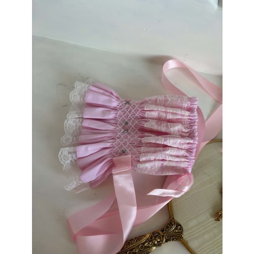 Pink Smocked Bonnet – Preorder | The Vintage Baby Boutique