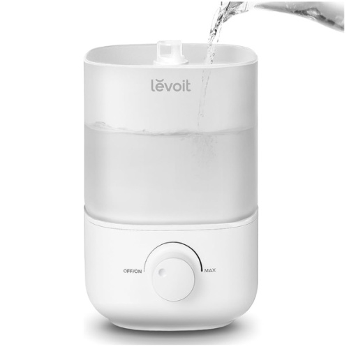 LEVOIT Top Fill Humidifiers for Bedroom, 2.5L Tank for Large Room, Easy to Fill & Clean, 28dB Quiet Cool Mist Air Humidifier for Home Baby Nursery & Plants, Auto Shut-off for Safety, 25H