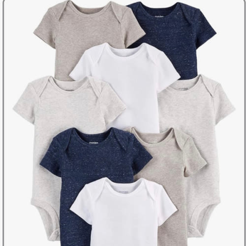 Simple Joys by Carter's Unisex-Baby 8-Pack Short-Sleeve Bodysuit