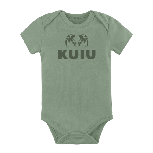 KUIU Stacked Logo Baby One-Piece | Thyme
