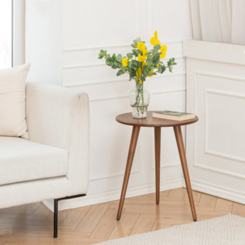 Wade Logan® Blankumsee Solid Wood 3 Legs End Table & Reviews | Wayfair