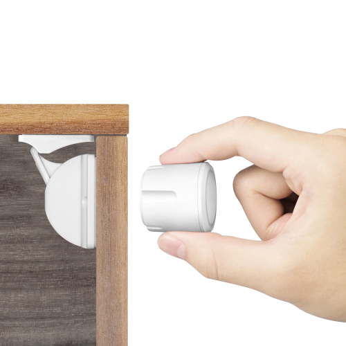 Magnetic Baby Proofing Cabinet Locks - Child Safety for Cabinets, Drawers & Cupboards - 16 Locks 3 Keys - No Drilling Easy Install