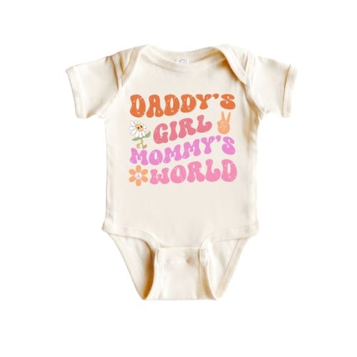 Daddy's Girl Mommy's World Onesie® - Etsy