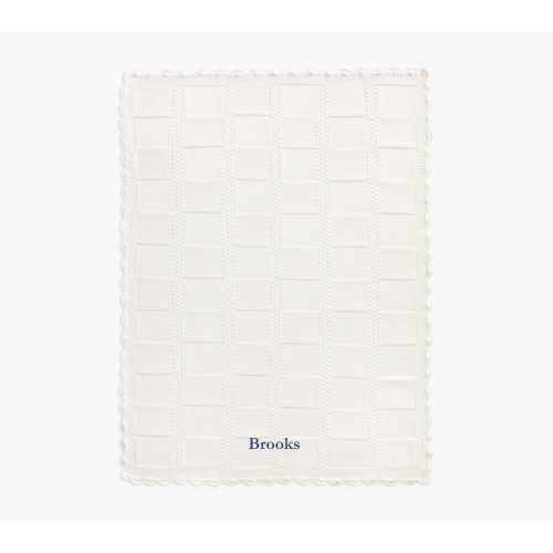 Patchwork Organic Cotton Knit Baby Blanket