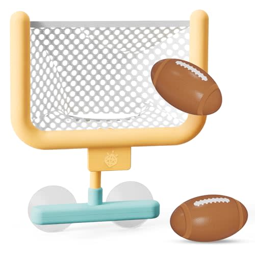 Jool Baby Bath Football Set for Toddlers – Kids Bathtub Toy | Develop Hand-Eye Coordination While Having Fun in the Tub