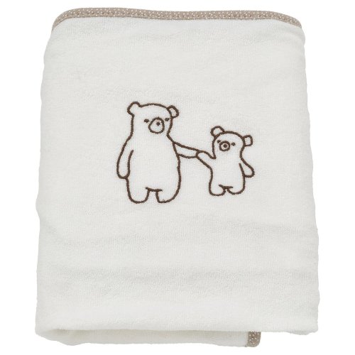 VÄDRA Cover for changing pad - white/terry 18 7/8x29 1/8 "