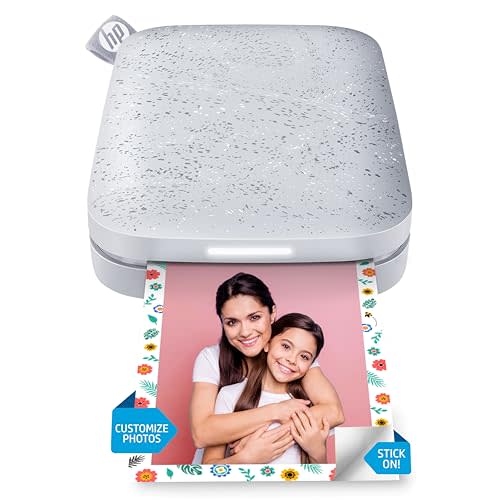 HP Sprocket Portable Photo Printer (2nd Edition) – Instantly print 2x3" sticky-backed photos from your phone – [Luna Pearl] [1AS85A]