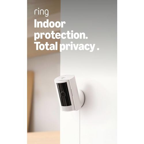 Ring Indoor Cam (newest model) — Home or business security in 1080p HD video, White