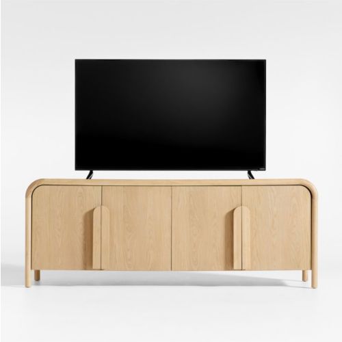 Annie 72" Natural Storage Media Conosle by Leanne Ford