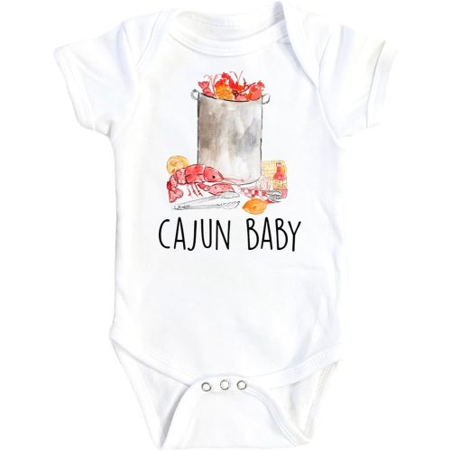 Cajun Baby Pot- Baby Boy Girl Clothes Infant Bodysuit Funny Cute Compatible with Newborn