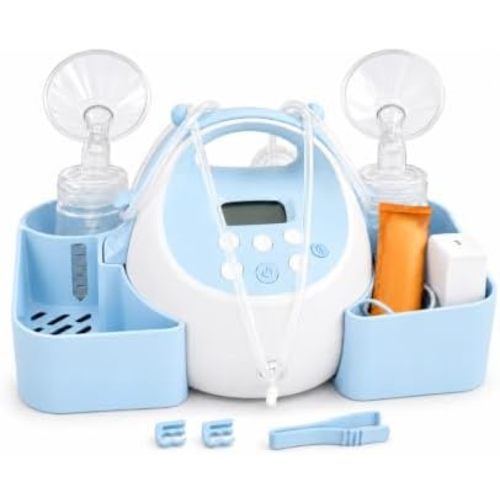 Breast Pump Caddy for Spectra S1/S2/Plus, with Tube Cap Puller&2 Hose Clamp