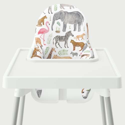 Highchair Cushion Cover - African Safari Animals – Yeah Baby Goods