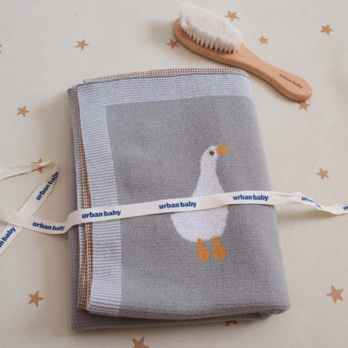 Goose Knitted Baby Blanket | Oeko-Tex Cotton | UrbanBaby Australia – UrbanBaby shop