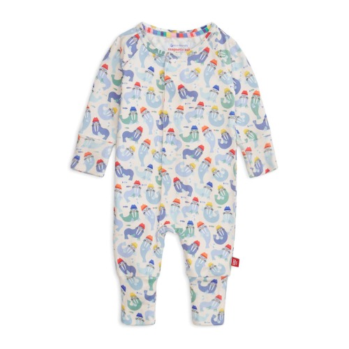 Captain Wally Magnetic Closure Convertible Romper, 3-6M
