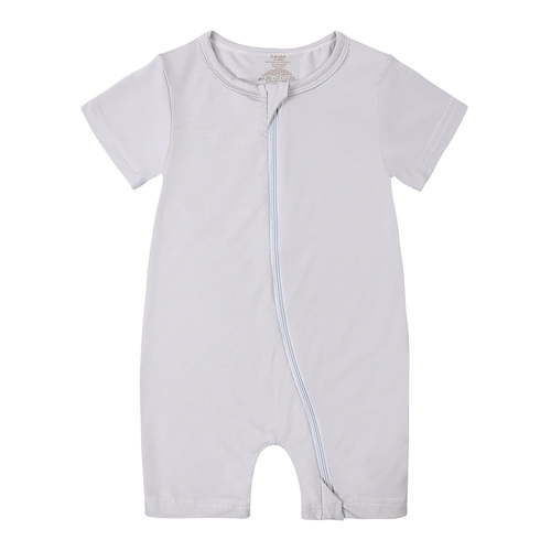 SXIMEE Unisex Baby Buttery-Soft Short Sleeve Romper with Bamboo Viscose Made, 2 Way Zipper Sleeper Pajamas