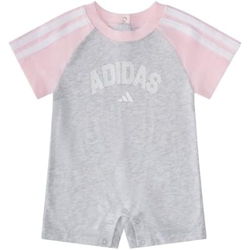 adidas baby-girls Short Sleeve Romper