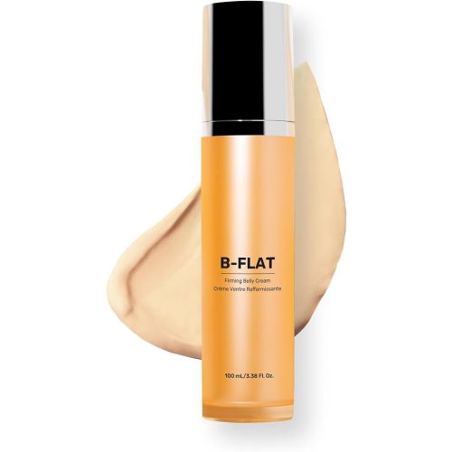 MAËLYS B-FLAT Belly Firming Cream for Women - Skin Tightening & Moisturizing Treatment with Shea Butter & Bentonite Clay - Smooths Look of Stretch Marks - Postpartum Body Care (3.4 Fl Oz)