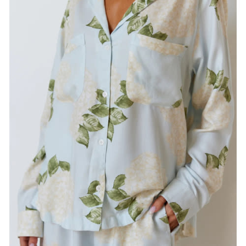 Abigail Sleep Set - Long - Heirloom Hydrangea – Piyama USD
