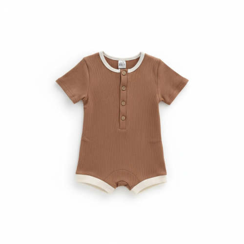 Basics Romper - Light Brown – Mini Zali