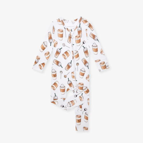 Frappe White Baby Convertible Sleeper | Coffee