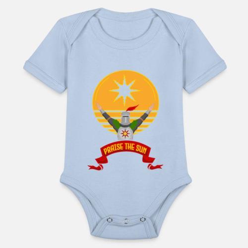 Dark Souls Praise The Sun Warriors Of Sunlight Organic Short-Sleeved Baby Bodysuit