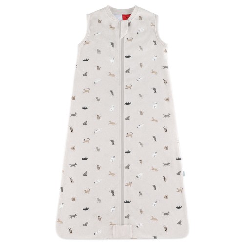 Bilbi Organic Sleeping Bag 0.2 Tog Delicate Dogs Size 12-24 Months