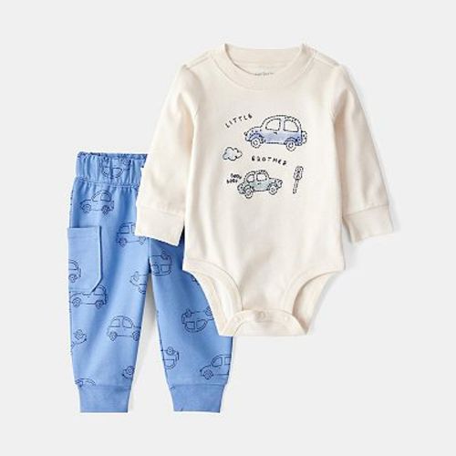 Baby Boy Carter's 2-Piece Little Brother Long-Sleeve Bodysuit & Pant Set