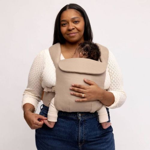 Wildbird Aerial Carrier - 2 Months & Up - Desert Lark - XS - XL: Linen, Back Carrier, Adjustable Harness, Padded Shoulder Straps