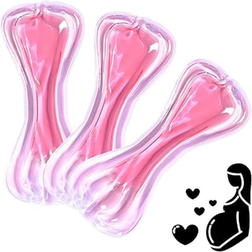 Perineal Cooling Pad, Postpartum Cold Packs Gel Bead Ice Pack Cold Therapy for Women After Pregnancy and Delivery（Pink